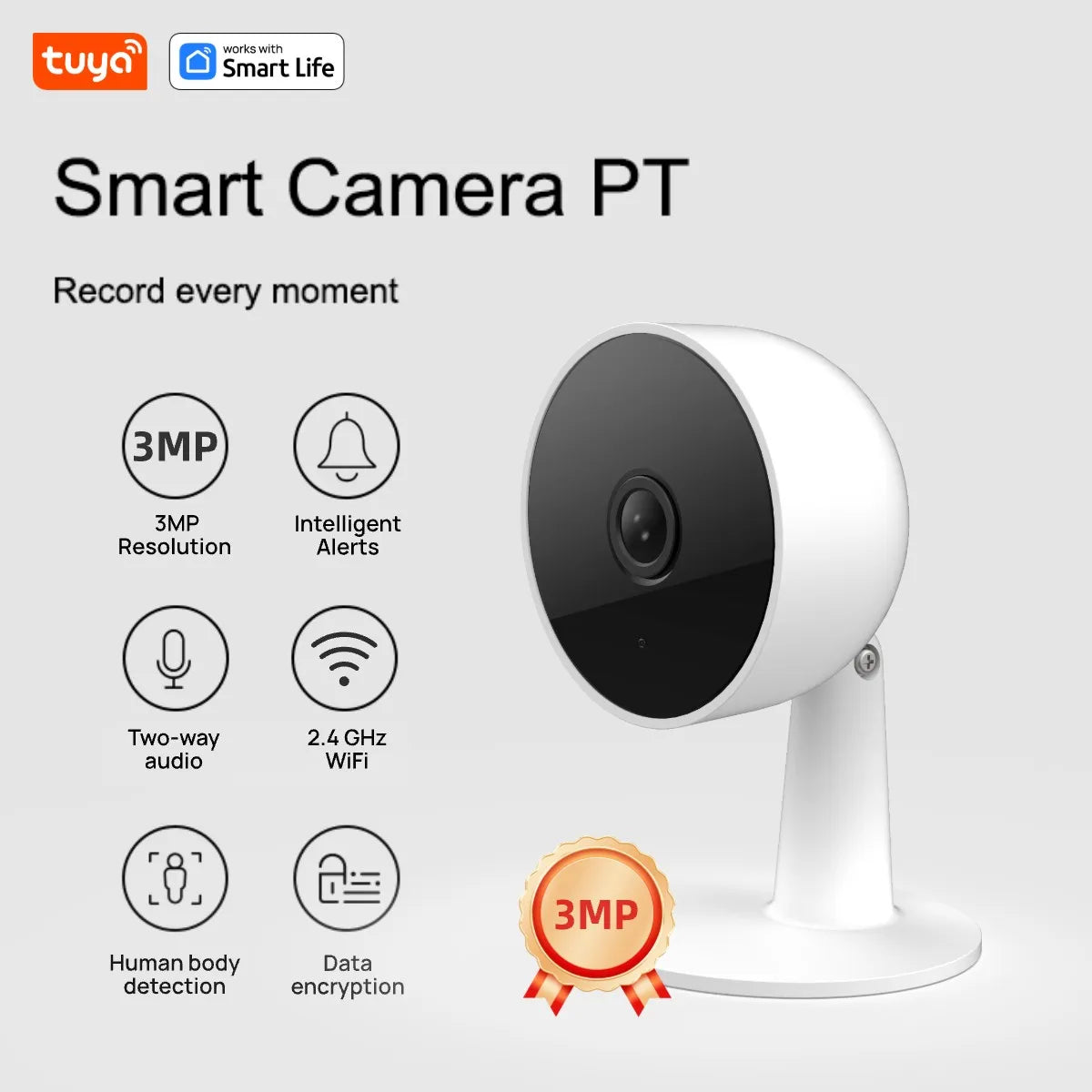 Tuya Smart 3MP HD Indoor Security Camera