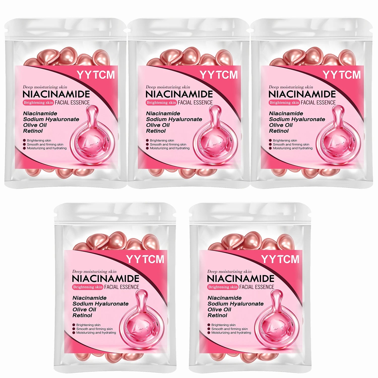 Niacinamide Facial Essence Capsules, Containing Retinol, Olive Fruit Oil