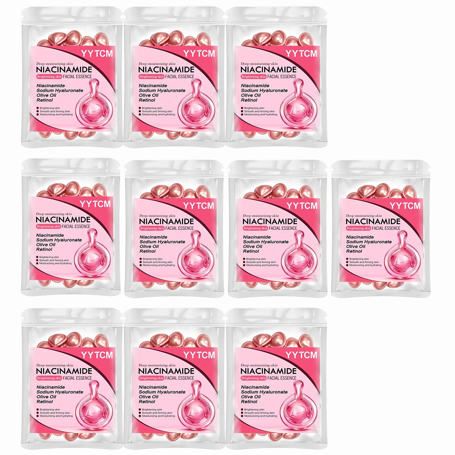 Niacinamide Facial Essence Capsules, Containing Retinol, Olive Fruit Oil
