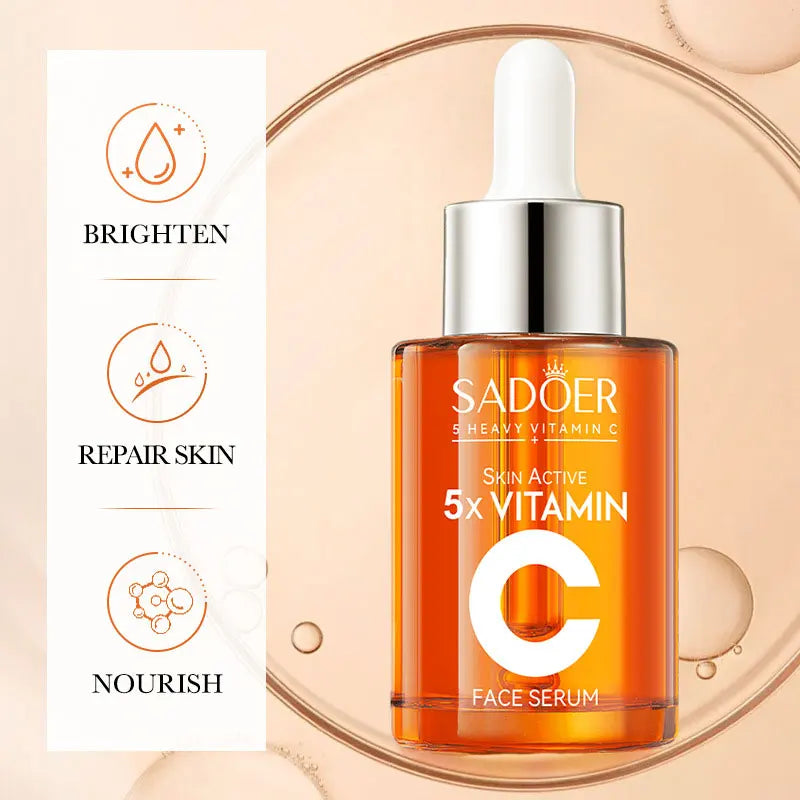 SADOER 5-in-1 Vitamin C Glow Serum (30ml)