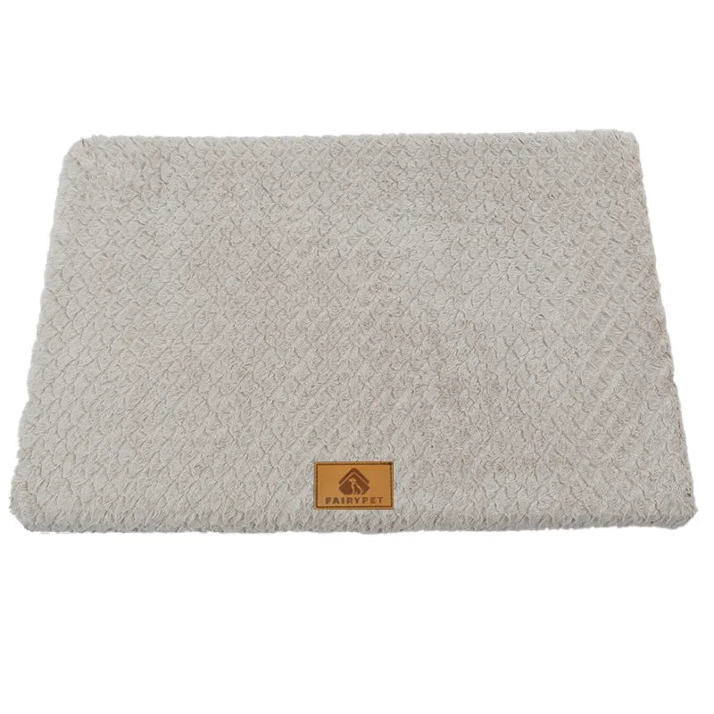 3D Foam Pet Bed With Removable Washable Faux Fur Cover