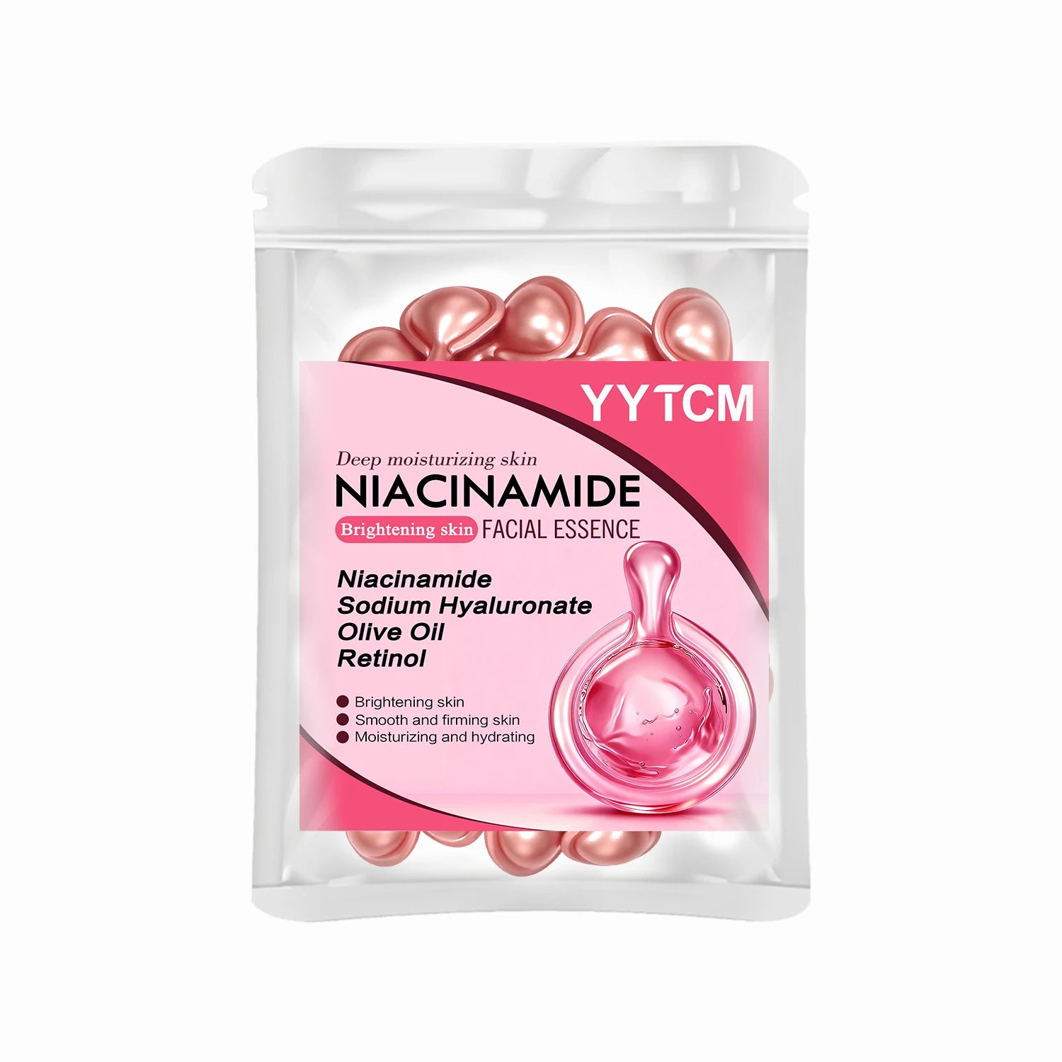 Niacinamide Facial Essence Capsules, Containing Retinol, Olive Fruit Oil