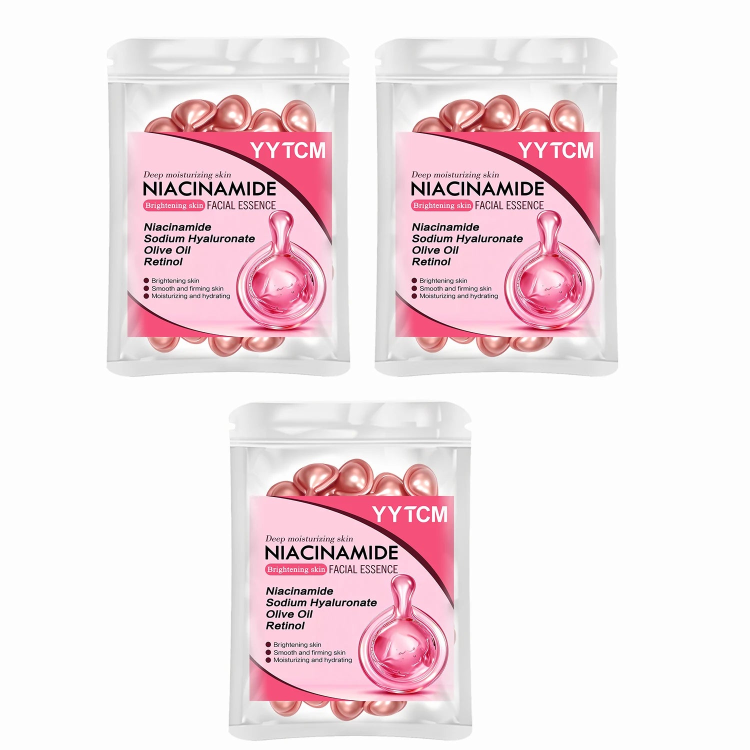 Niacinamide Facial Essence Capsules, Containing Retinol, Olive Fruit Oil